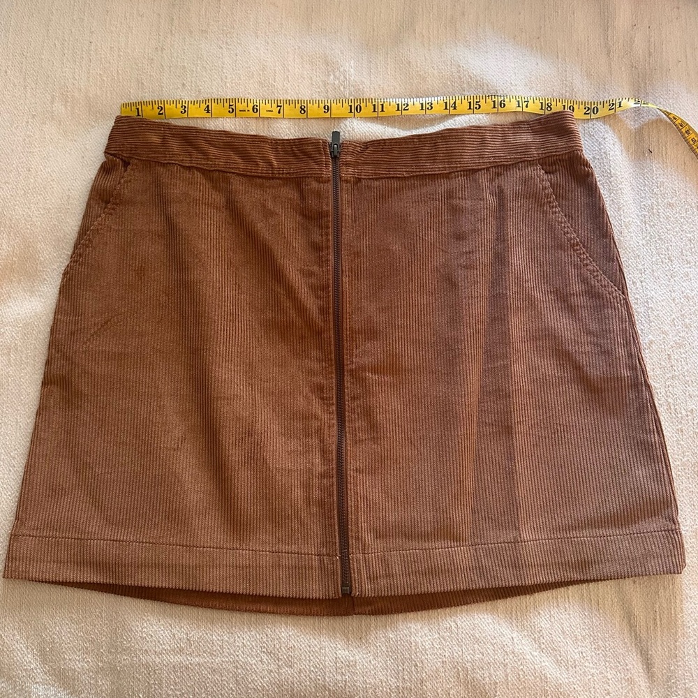 Brown Corduroy Skirt